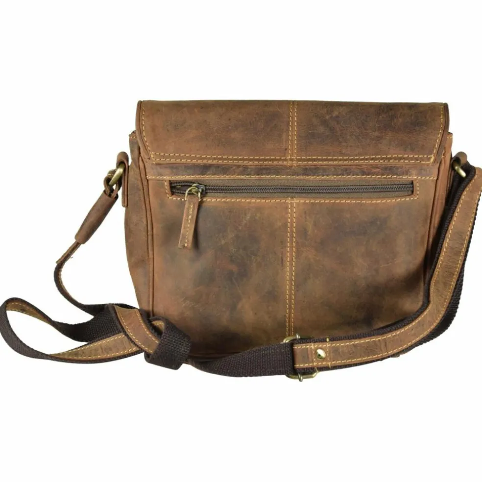 Greenburry Vintage Umhängetasche Leder 28 cm