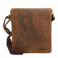 Greenburry Vintage Umhängetasche Leder 23 cm