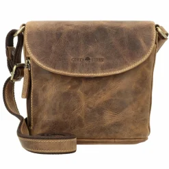 Greenburry Vintage Umhängetasche Leder 20 cm