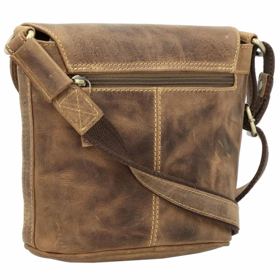 Greenburry Vintage Umhängetasche Leder 20 cm