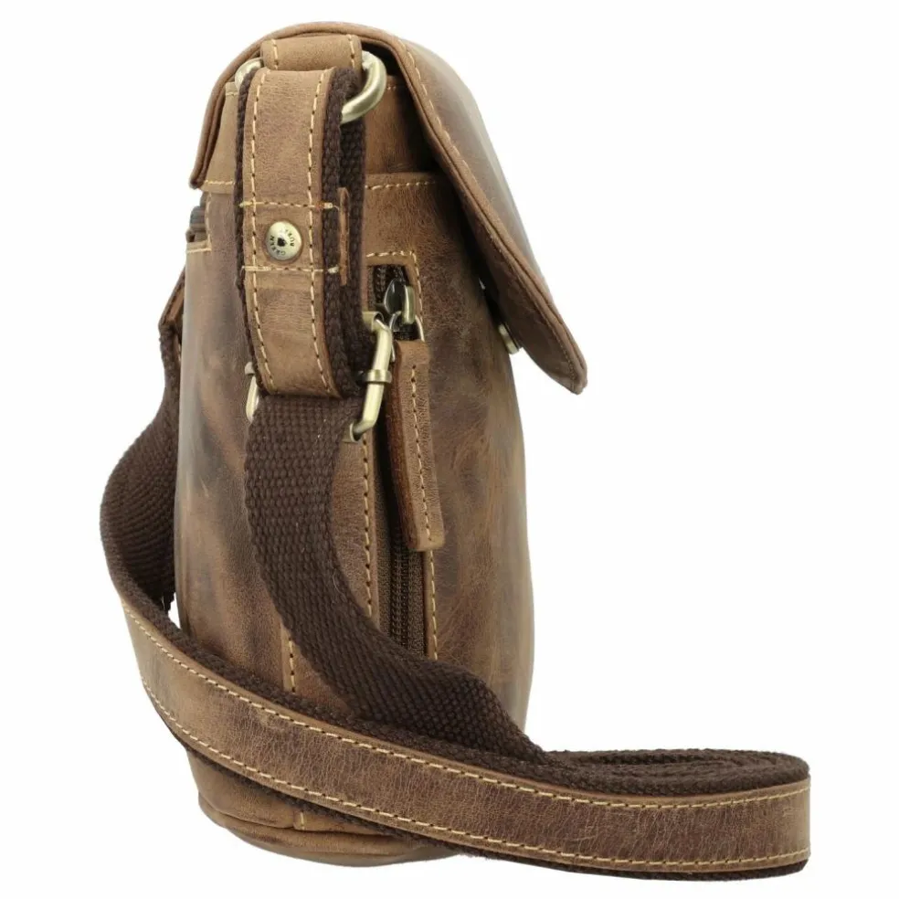 Greenburry Vintage Umhängetasche Leder 20 cm
