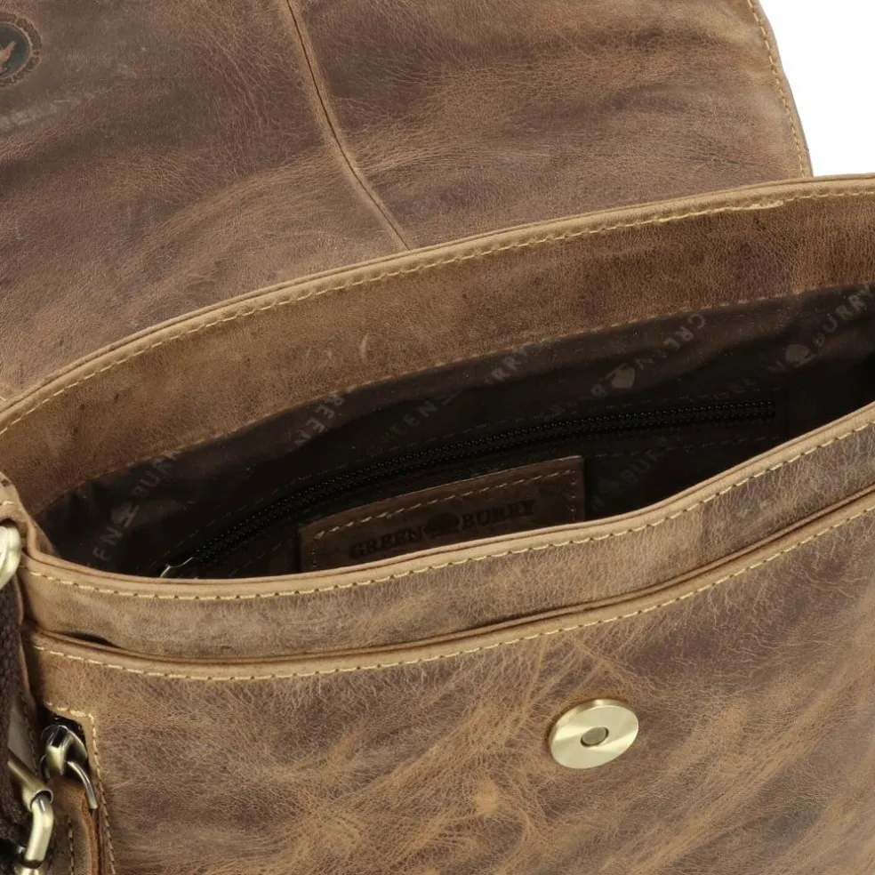 Greenburry Vintage Umhängetasche Leder 20 cm