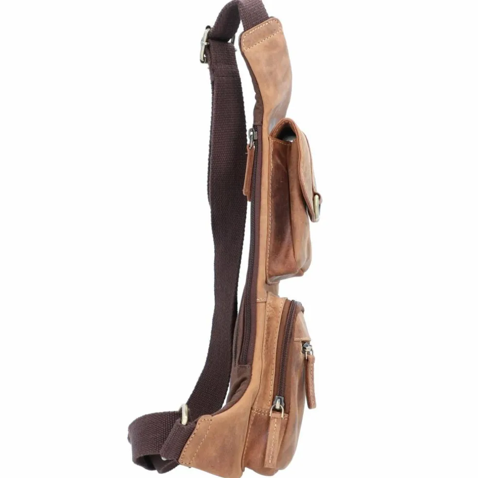 Greenburry Vintage Umhängetasche Leder 26 cm