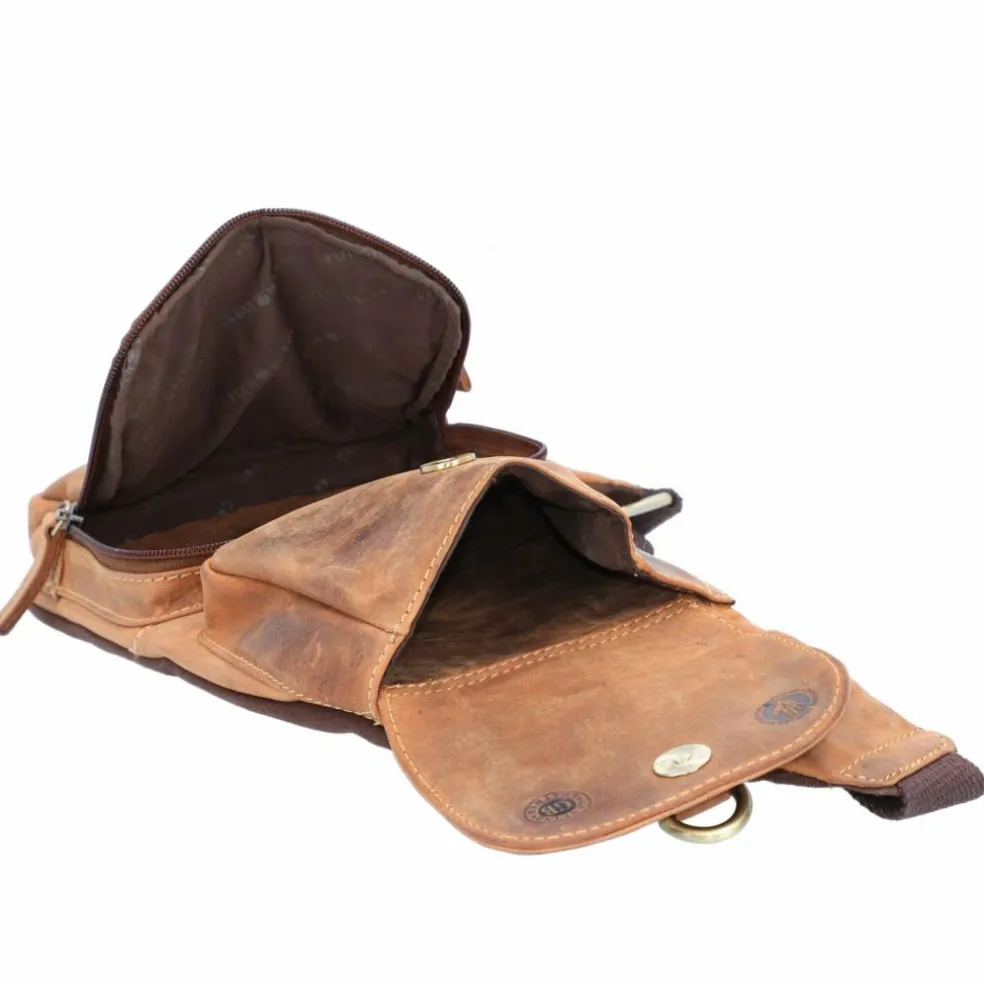 Greenburry Vintage Umhängetasche Leder 26 cm