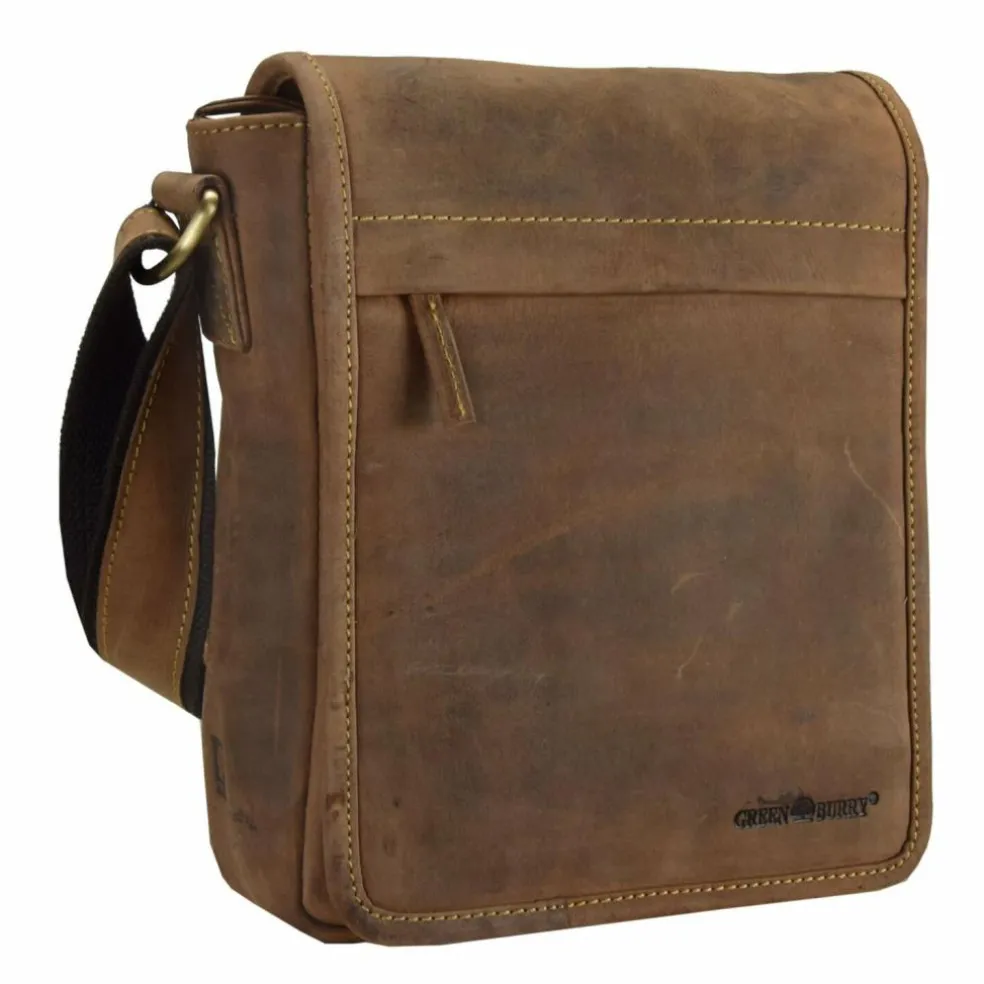 Greenburry Vintage Umhängetasche Leder 23 cm