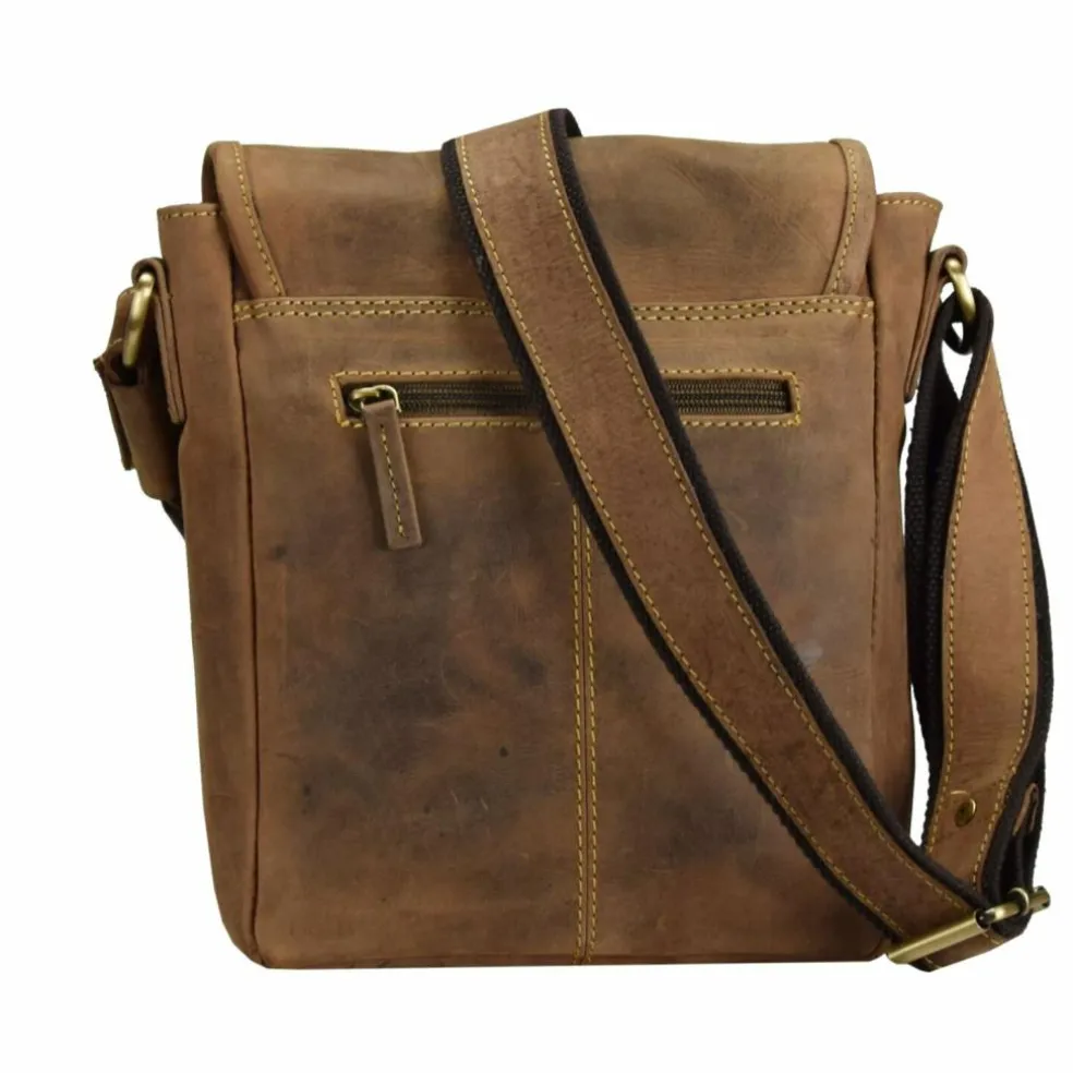 Greenburry Vintage Umhängetasche Leder 23 cm