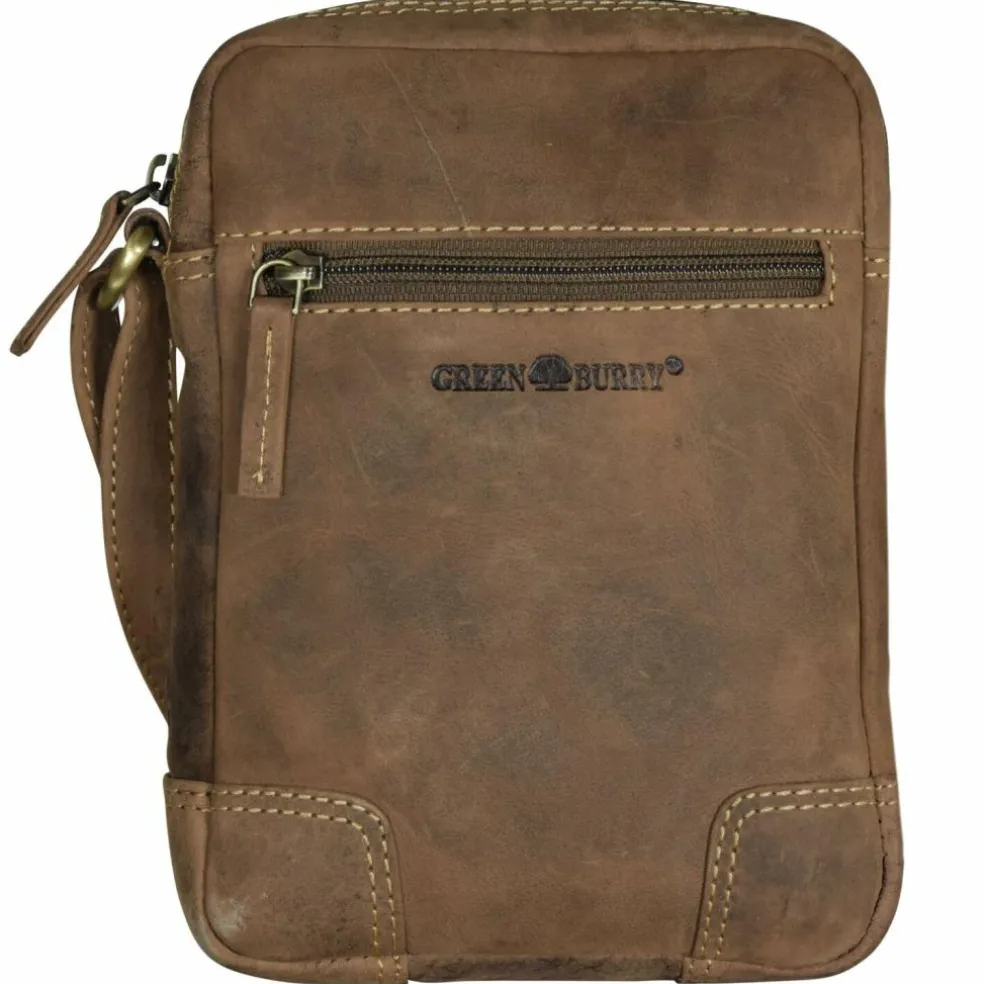 Greenburry Vintage Umhängetasche Leder 18 cm