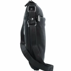 Greenland Nature Black Nappa Umhängetasche Leder 29 cm