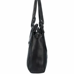 Greenland Nature Black Nappa Schultertasche Leder 38 cm