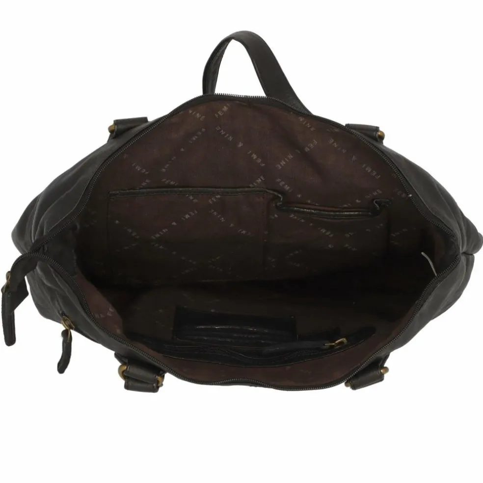 Greenland Nature Femi & Nine Schultertasche Leder 35 cm