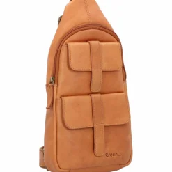 Greenland Nature GreenLand NATURE Umhängetasche Leder 19 cm