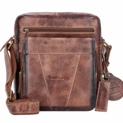 Greenland Nature Mascu & Line Umhängetasche Leder 25 cm