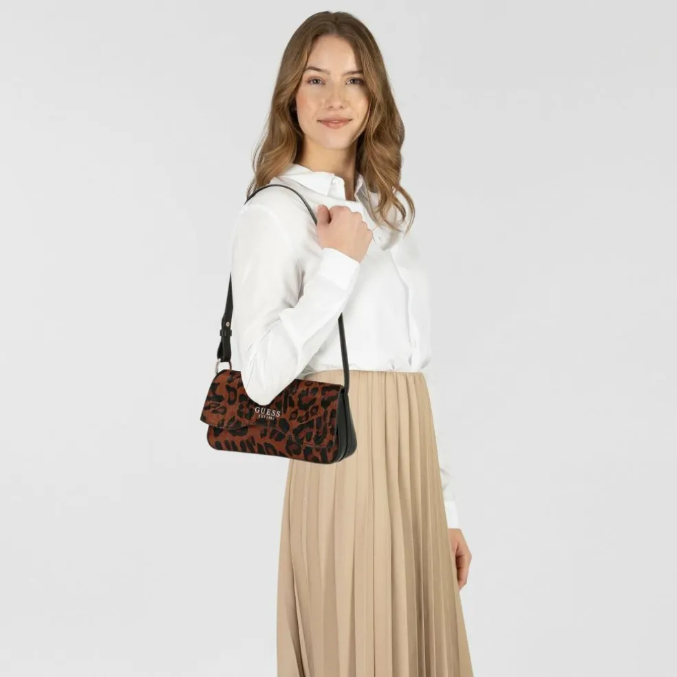 Guess Domitilla Schultertasche Leder 22.5 cm