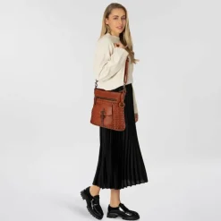 Harbour 2nd Urban Poets Iris-Up Schultertasche Leder 33 cm