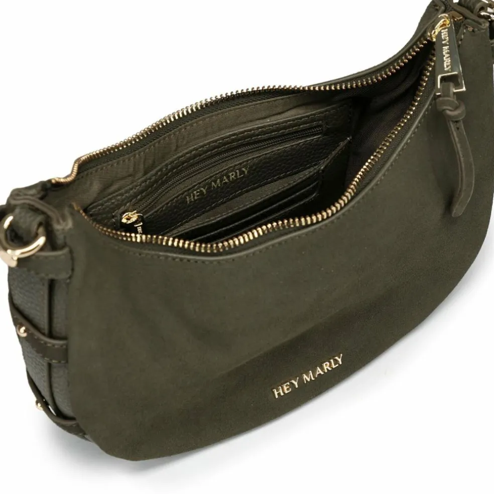 Hey Marly Lifetime Sister Suede Schultertasche Leder 25 cm