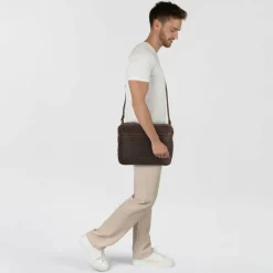 Jack Kinsky Porto Umhängetasche Leder 33 cm