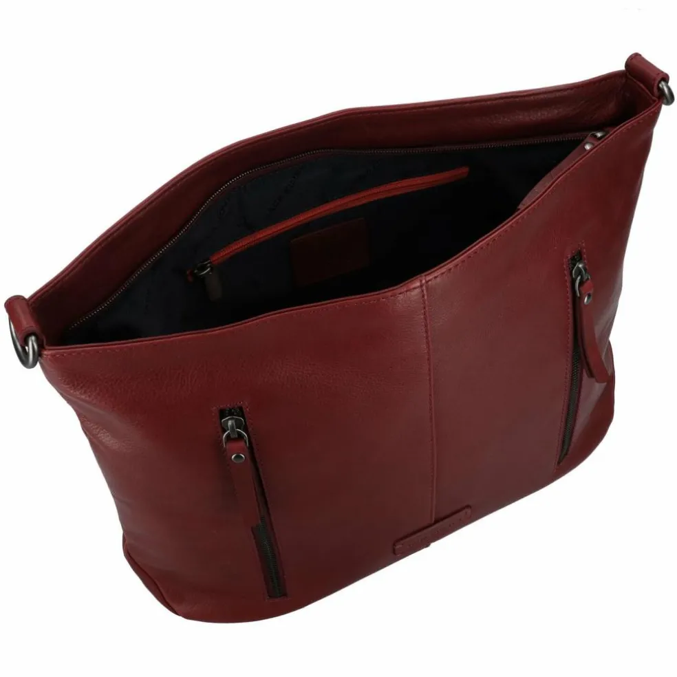 Jack Kinsky Schultertasche Leder 33 cm