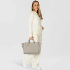 Lacoste Maheki Shopper Tasche Leder 43 cm