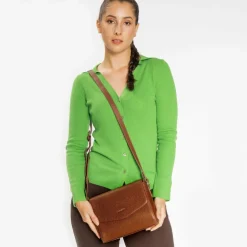 Lazarotti Bologna Leather Umhängetasche Leder 22 cm