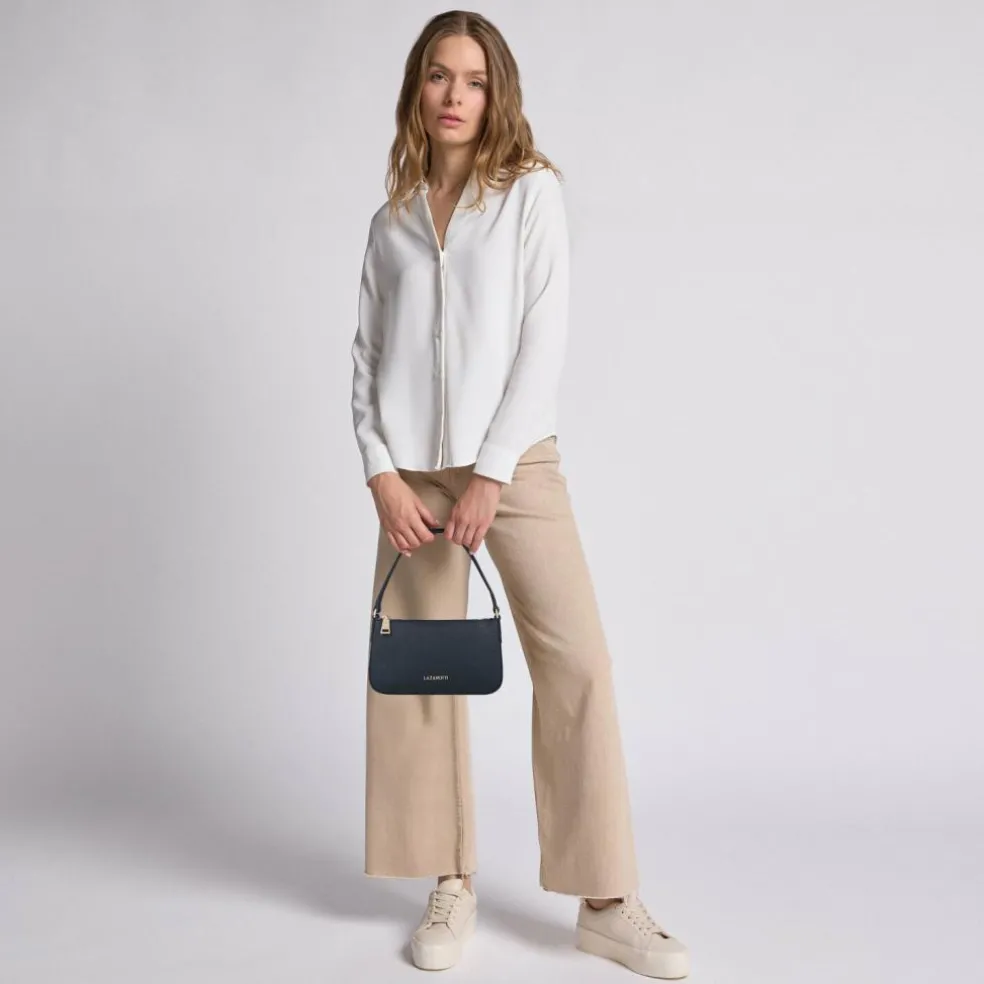 Lazarotti Bologna Leather Schultertasche Leder 22 cm