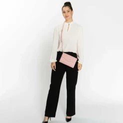 Lazarotti Bologna Leather Clutch Tasche Leder 23 cm