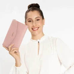 Lazarotti Bologna Leather Clutch Tasche Leder 23 cm