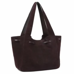 LES VISIONNAIRES Garbriella Shopper Tasche Leder 40 cm