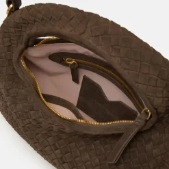 LES VISIONNAIRES Sadie Weave Handtasche Leder 37 cm