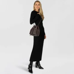 Liebeskind Monogram Beuteltasche Leder 40 cm