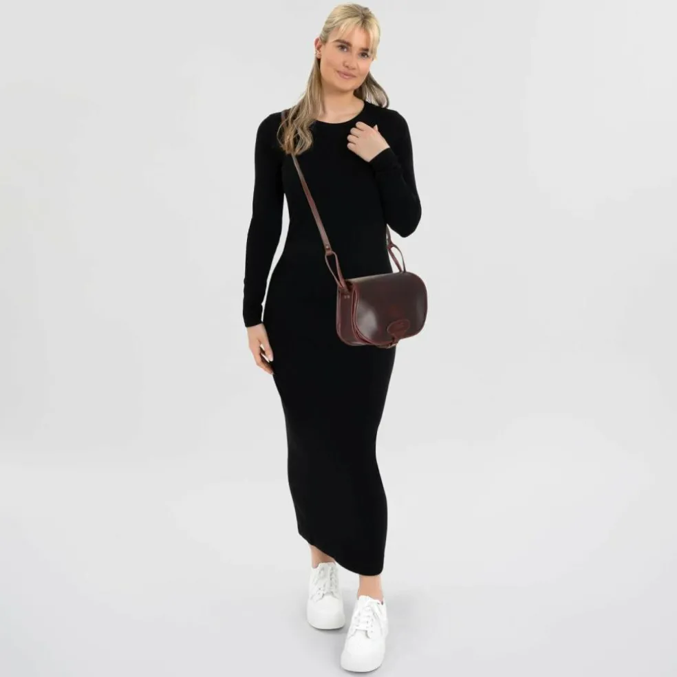 Mika Bonny Umhängetasche Leder 23 cm