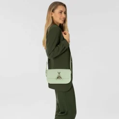 Patrizia Pepe Essential Fly Schultertasche Leder 22 cm