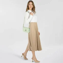 Patrizia Pepe Essential Fly Schultertasche Leder 22 cm