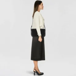 Patrizia Pepe Essential Fly Schultertasche Leder 31 cm