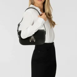 Patrizia Pepe Essential Fly Schultertasche Leder 22 cm