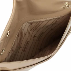 Patrizia Pepe Fly Clutch Tasche Leder 27 cm