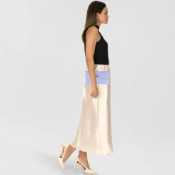 Patrizia Pepe Fly Clutch Tasche Leder 27.5 cm