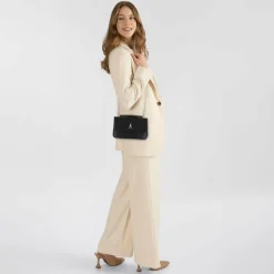 Patrizia Pepe Fly Schultertasche Leder 25 cm