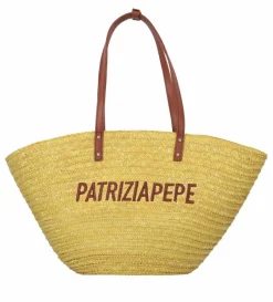 Patrizia Pepe Summer Straw Shopper Tasche 51 cm