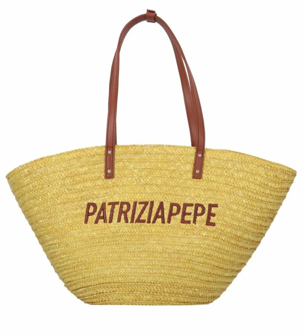 Patrizia Pepe Summer Straw Shopper Tasche 51 cm