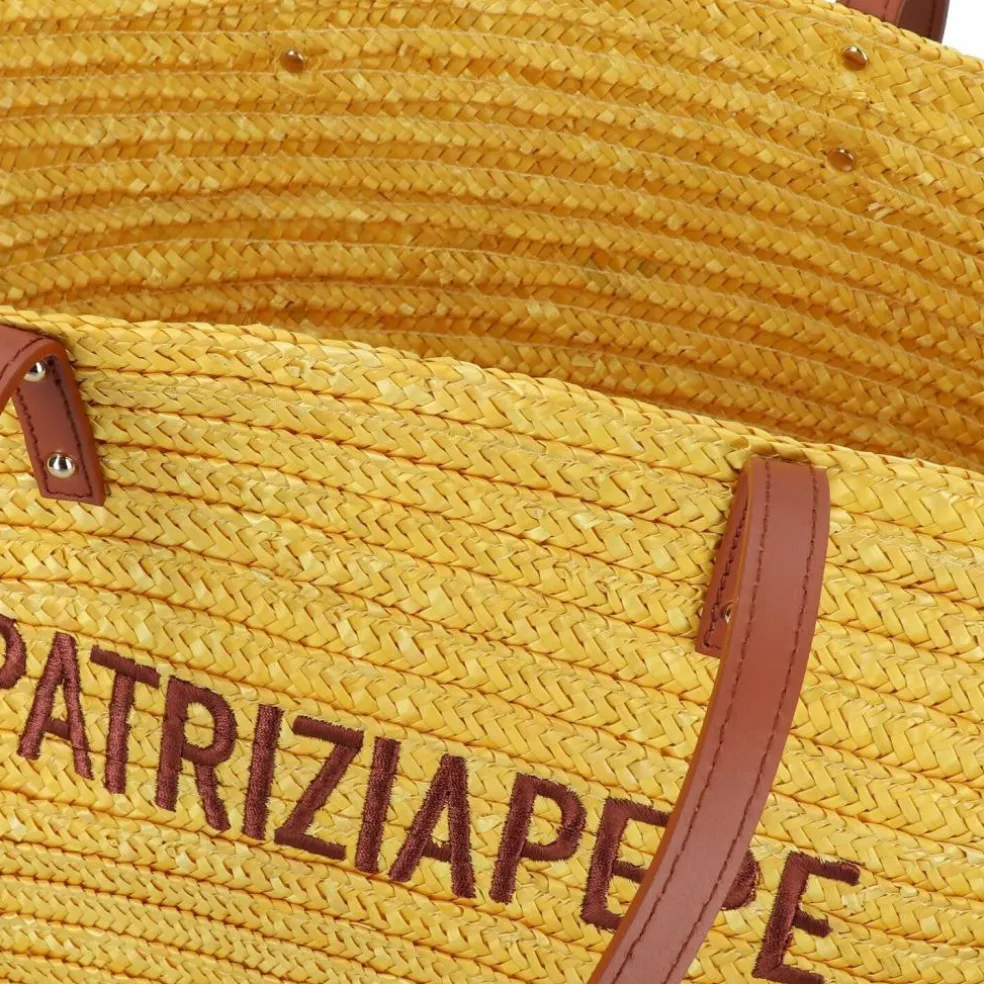 Patrizia Pepe Summer Straw Shopper Tasche 51 cm