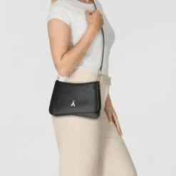 Patrizia Pepe Tris Schultertasche Leder 28.5 cm