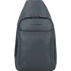 Piquadro Black Square Umhängetasche Leder 20 cm