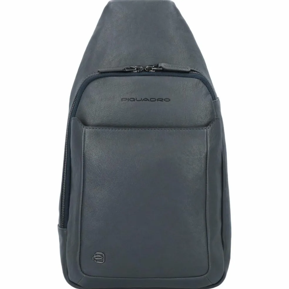 Piquadro Black Square Umhängetasche Leder 20 cm