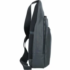 Piquadro Black Square Umhängetasche Leder 20 cm
