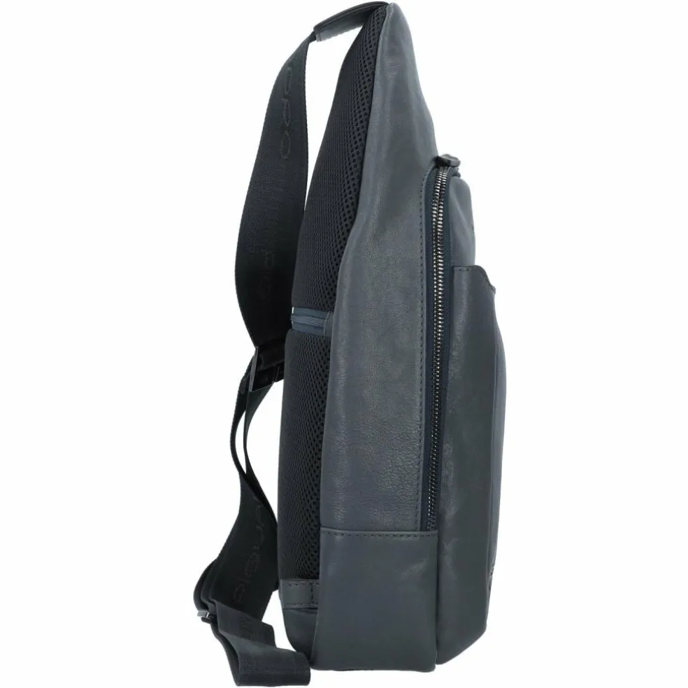 Piquadro Black Square Umhängetasche Leder 20 cm