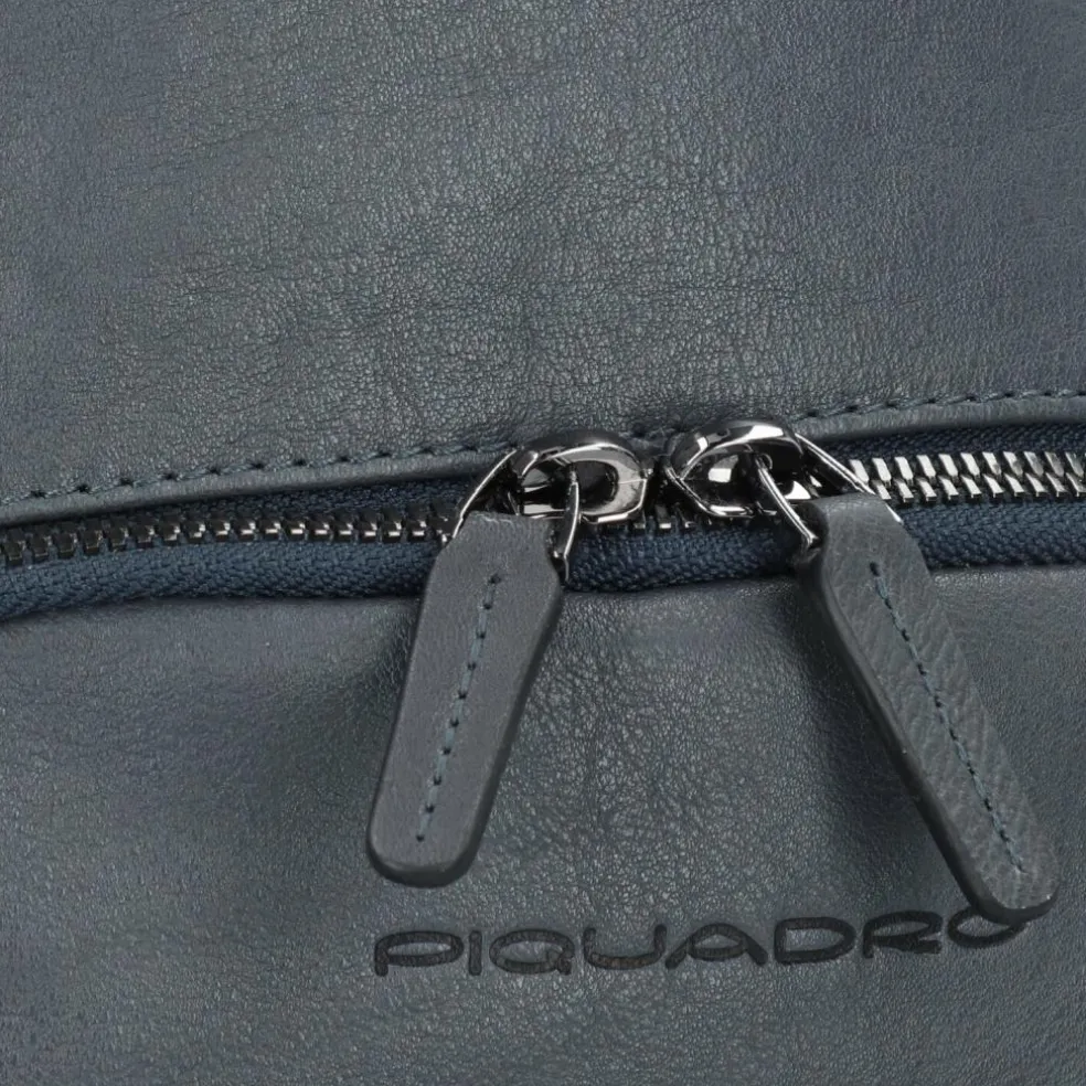 Piquadro Black Square Umhängetasche Leder 20 cm