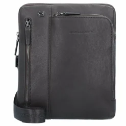 Piquadro Black Square Umhängetasche Leder 24 cm