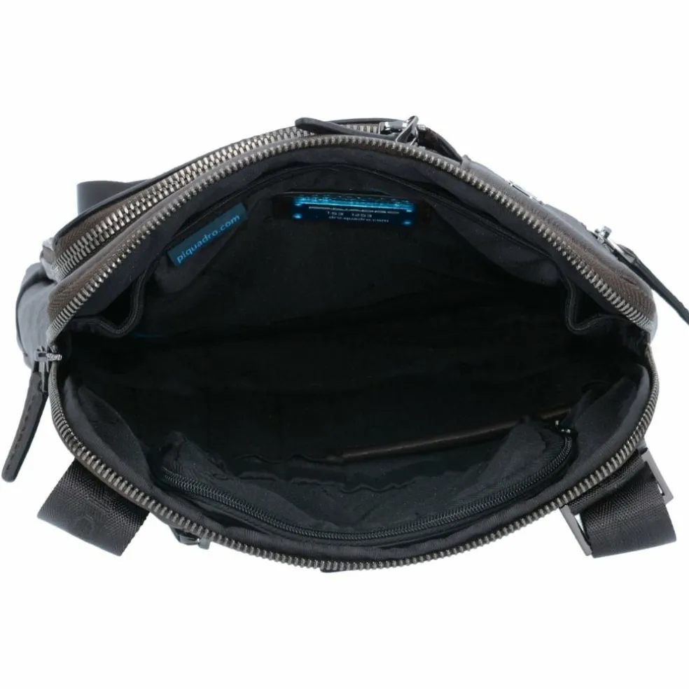 Piquadro Black Square Umhängetasche Leder 24 cm
