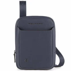 Piquadro Black Square Umhängetasche Leder 17 cm