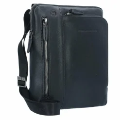 Piquadro Black Square Umhängetasche Leder 23 cm